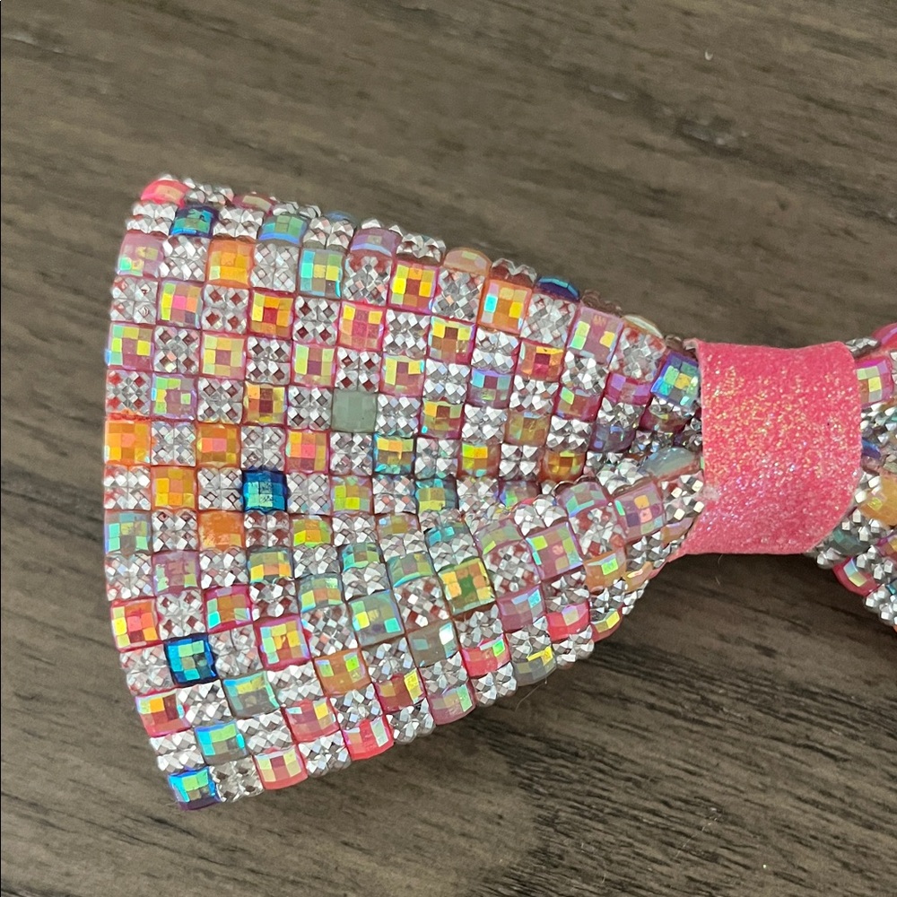 Sparkling Multicolor Beaded Hair Bow for Kids - Picture 4 of 4